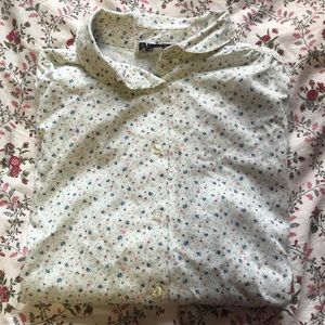 Button up floral shirt